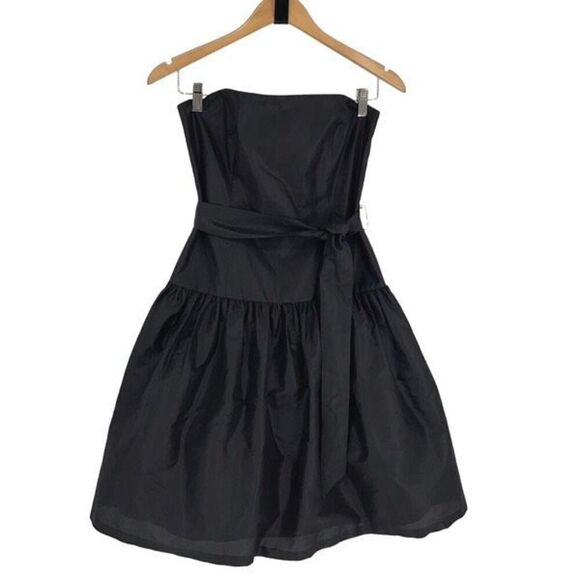Lilly Pulitzer Dresses & Skirts - Lilly Pulitzer Womens Strapless Holly Silk Fit & Flare Cocktail Dress Black Sz 2